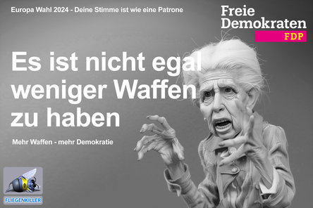 politischer Poster von Czeslaw Gorski - strack zimmermann ruestungslobbyistin
